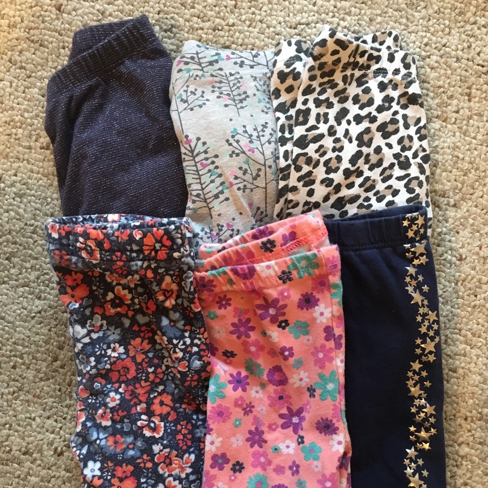 Girls leggings / pants 6 pc bundle